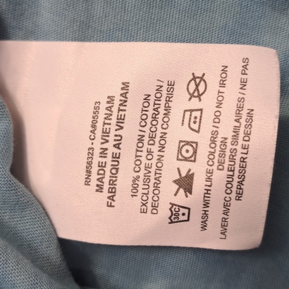 Nike Just Do It spellout elephant print graphic blue & gray AOP Med t-shirt - Picture 6 of 6